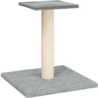 Afbeelding van vidaXL Krabpaal met platform 38 cm lichtgrijs