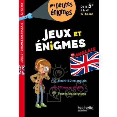 Image de Jeux et énigmes Anglais de la 5e à 4e Cahier vacances 2025