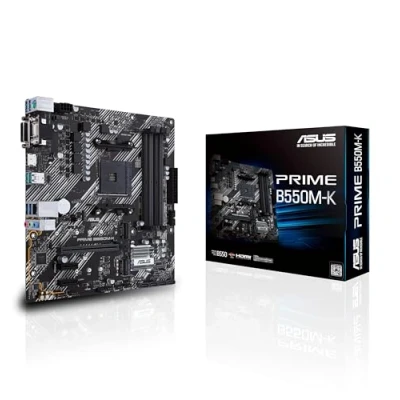 Afbeelding van Asus PRIME B550M K Moederbord Socket AMD AM4 Vormfactor Micro ATX chipset AMD® B550