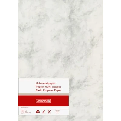 Afbeelding van BRUNNEN 25 vellen multifunctioneel papier, A4, marmer, 160 g/m², grijs