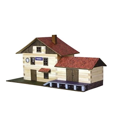 Afbeelding van Walachia 8594036430365 Bahnhofsgebäude Fachwerk Holzbau Modellbau Modelbouwbaan Spur 1/LGB 1:32