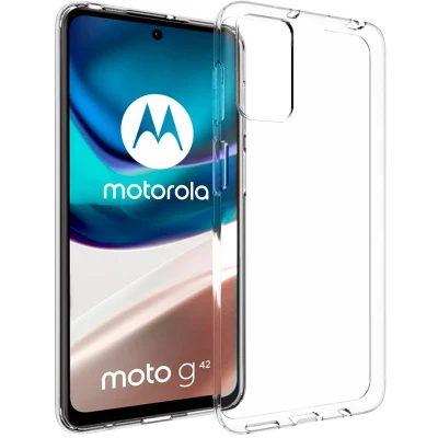 Afbeelding van Accezz Hoesje Geschikt voor Motorola Moto G42 Siliconen Clear Backcover Transparant