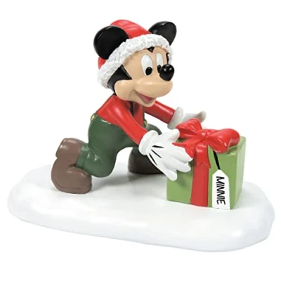 Afbeelding van Department 56 Disney Village Mickey Mouse Minnie zal dol zijn op dit figuur, 6,3 cm, meerkleurig