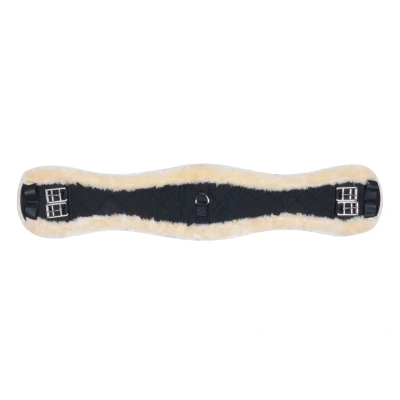Image de HKM Sangle Peau de Mouton Synthétique Noir 65cm