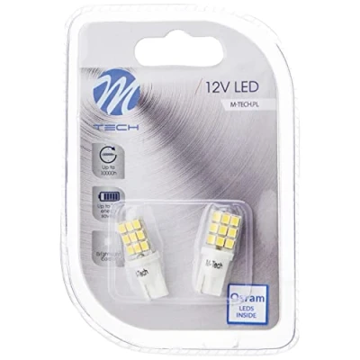 Afbeelding van M Tech Led W5W 12V Basic 9x diode Wit Set