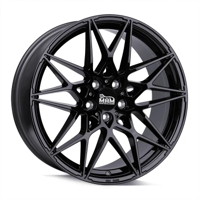 Afbeelding van MAM 5 gat 18duim 112mm lichtmetalen Velg B2 zwart MAMB28018511230BP
