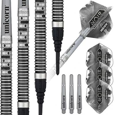 Afbeelding van Unicorn Gary Anderson Noir Phase 5 80% Soft Tip Dartpijlen