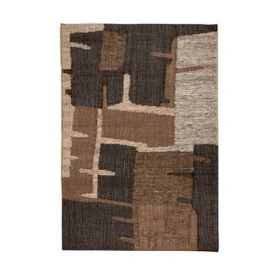 Afbeelding van Dutchbone Briton Vloerkleed 160x230 cm Bruin