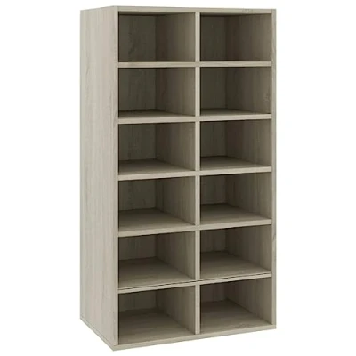 Afbeelding van vidaXL Schoenenrek Sonoma eiken 54x34x100,5 cm