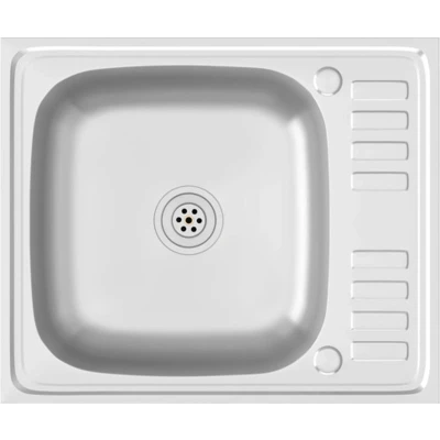 Afbeelding van vidaXL Gootsteen met afvoerset 600x500x155 mm roestvrij staal zilver