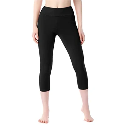 Afbeelding van Merry Style MS MS10 430 LE Dames Capri Leggings Sport Vrijetijdsbroek 3/4 Lengte Katoen Sporbroek Yogabroek Ecru M