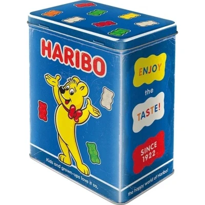 Afbeelding van HARIBO Enjoy the Taste blue. Bewaarblik.