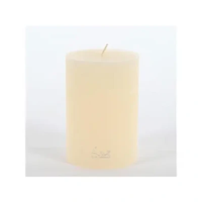 Afbeelding van Luz Your Senses Rustic Cilinderkaars 9x13cm Aspergewit