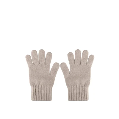 Afbeelding van Vivisence Dames winter elegante handschoenen met vijf vingers van warm garen toevoeging wol afgewerkt brede bescherming, perfect voor winterdagen, Beige