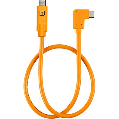 Afbeelding van Tether Tools TetherPro Right Angle USB C to Pigtail, 20&quot; (50cm), High Visibilty Orange