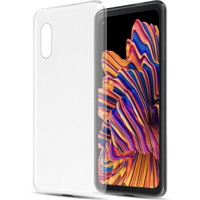 Afbeelding van Cadorabo Hoesje geschikt voor Samsung Galaxy XCover PRO in VOLLEDIG TRANSPARANT Beschermhoes gemaakt van flexibel TPU Silicone Case Cover