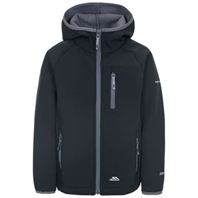 Afbeelding van Trespass Kian Softshelljas met vaste capuchon, uniseks, voor kinderen