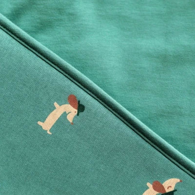 Afbeelding van BEMINI Babyslaapzak MAGIC BAG 1 4m TOG 3 Pady jersey + Print wouff Spinach