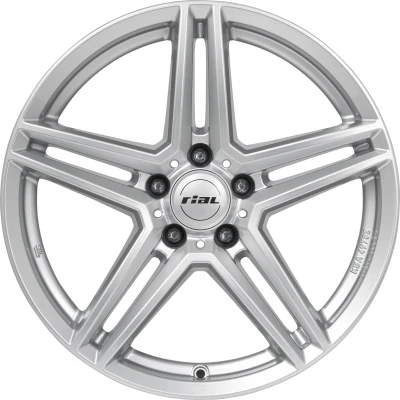 Afbeelding van RIAL 5 gat 19duim 112mm lichtmetalen Velg M10X polar zilver 85938M11 0