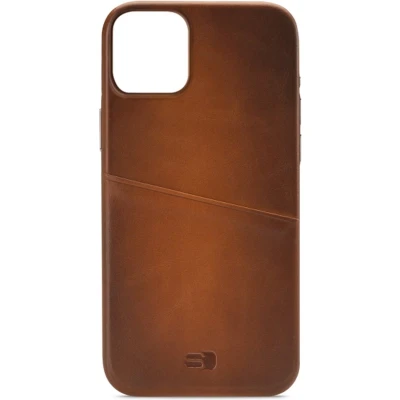 Afbeelding van Senza Desire Leather Cover with Card Slot Apple iPhone 14 Burned Cognac