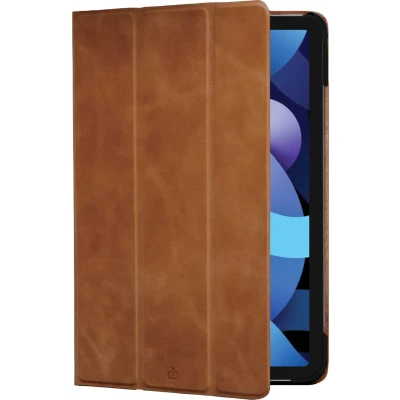 Afbeelding van iPad 10.9 2022 (10e gen) Bookcase hoesje dbramante1928 Effen Cognac Leer
