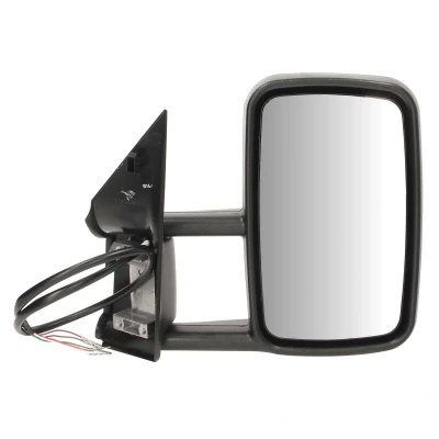 Afbeelding van Buitenspiegel Tyc 337 0105 rechts Zwart Bol vormig, Korte spiegelarm, voor elek. spiegelverstelling VOLKSWAGEN: LT 28 46 2 Kasten