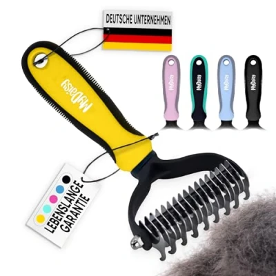 Image de MYDAISY brosse pour chien, sous poil, poils longs, peigne à poil longs
