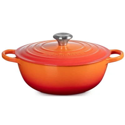 Afbeelding van Le Creuset Gietijzeren Marmite In Oranjerood 26cm 5,3l