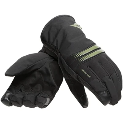 Afbeelding van Dainese Plaza 3 D Dry Gloves Black Bronze Green S Maat Handschoen