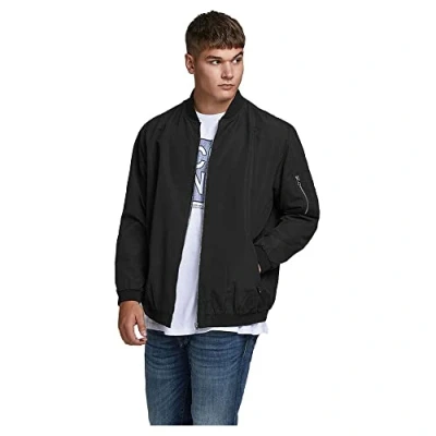 Image de Jack &amp; Jones Jjerush bomber Ps Noos Veste pour homme, Noir, 7XL