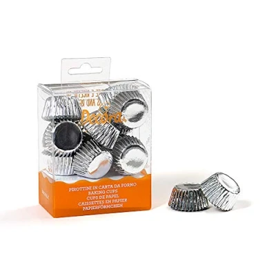 Afbeelding van Cupcake Cups MINI Silver Ø27x17(h) mm 180 stuks