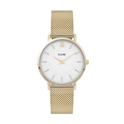 Afbeelding van CLUSE dames Minuit horloge CW0101203007 in de kleur Goud