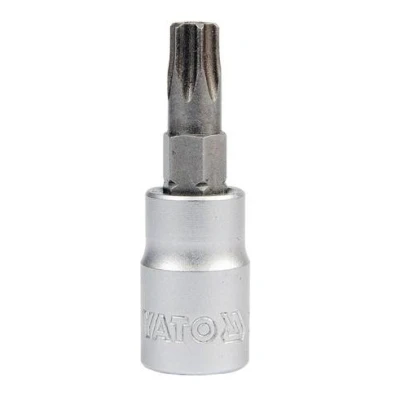 Afbeelding van YATO YT 04302 Steeksleutelelement 1/4 Torx DIN 3120 T10 Chroom vanadium staal, gereedschapsstaal