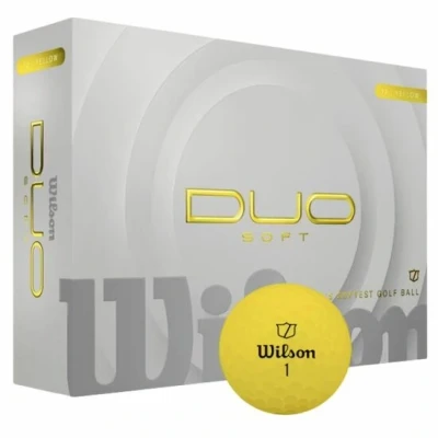 Afbeelding van Wilson Staff Duo Soft Golfballen Geel 2025