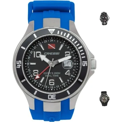 Afbeelding van Cressi Traveller Dual Time duikhorloge voor volwassenen, uniseks