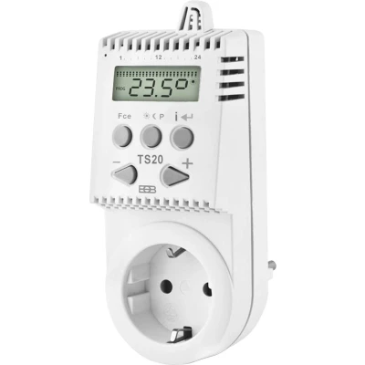 Afbeelding van Elektrobock 000150 TS20 Kamerthermostaat Tussenstekker 1 stuk(s)