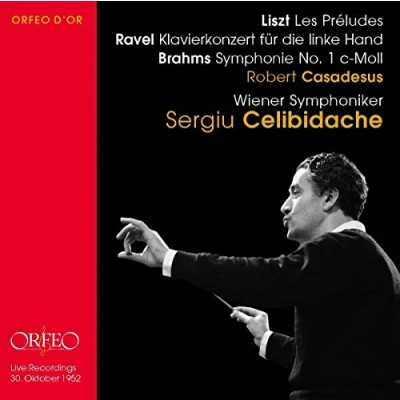 Afbeelding van Robert Casadesus, Wiener Symphoniker, Sergiu Celibidache Les Préludes / Concerto Pour La Main Gauge/Symphonie No.1 (2 CD)