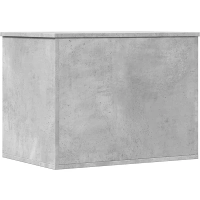 Afbeelding van Opbergbox 60x42x46 cm bewerkt hout betongrijs