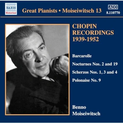 Afbeelding van Benno Moiseiwitsch Moiseiwitsch, Volume 13 (1939 1952 Re (CD)