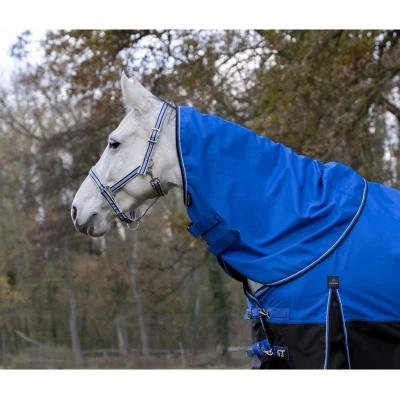 Afbeelding van EQUITHÈME Halsstuk Tyrex 1200D 0g Blauw/Zwart Pony