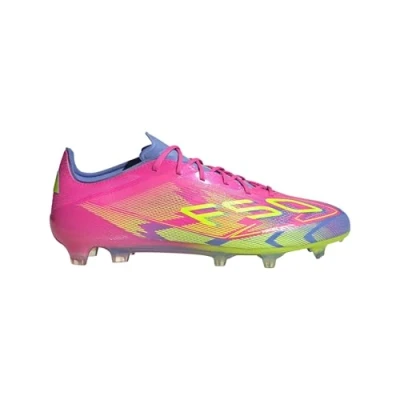 Afbeelding van adidas Performance F50 Elite FIRM Ground Voetbalschoenen met kunststof noppen, Heren, Maat: 43 1/3, Lucid pink/lucid lemon/blue fusion Schoenen
