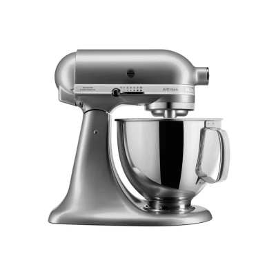 Afbeelding van KitchenAid Artisan Keukenrobot Met Kantelbare Kop 4,8l Extra Accessoires 5ksm175ps Contour Silver