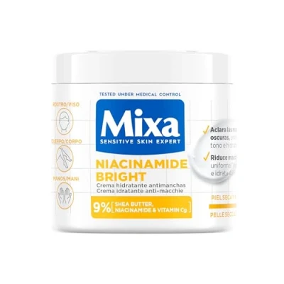 Afbeelding van Mixa Niacinamide Bright vochtinbrengende crème tegen vlekken, 400 ml