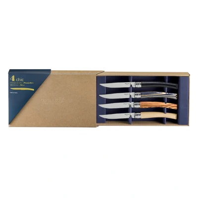 Afbeelding van Opinel Table Chic Tafelmessenset 4 delig Mix