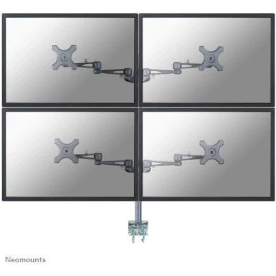 Afbeelding van Neomounts FPMA D935D4 is een monitorarm voor 4 flat screens t/m 27&quot;
