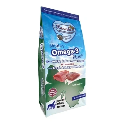 Afbeelding van Renske Mighty Omega 3 Plus Geperst Kalkoen &amp; Eend 12 kg