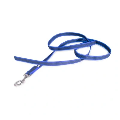 Afbeelding van Julius K9 Gegomde Leiband zonder Handvat Blauw 2m x 2cm