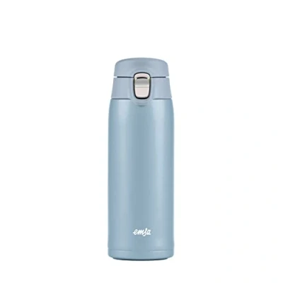 Afbeelding van Emsa N21518 Lichtgewicht reisbeker Geïsoleerde beker Inhoud: 0,4 l Extra dun formaat Roestvrij staal Klapsluitsysteem 100% lekvrij 8 uur warm/16 koud BPA vrij