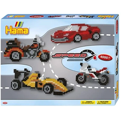 Afbeelding van Hama Strijkkralen Auto&#039;s 4000 stuks
