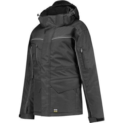 Afbeelding van Tricorp midi parka canvas Workwear 402007 donkergrijs maat L